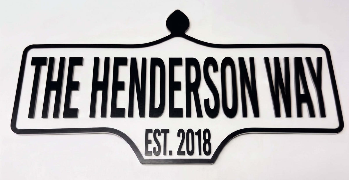 Custom Vintage Street Sign | Laser Cut Personalized Road Sign