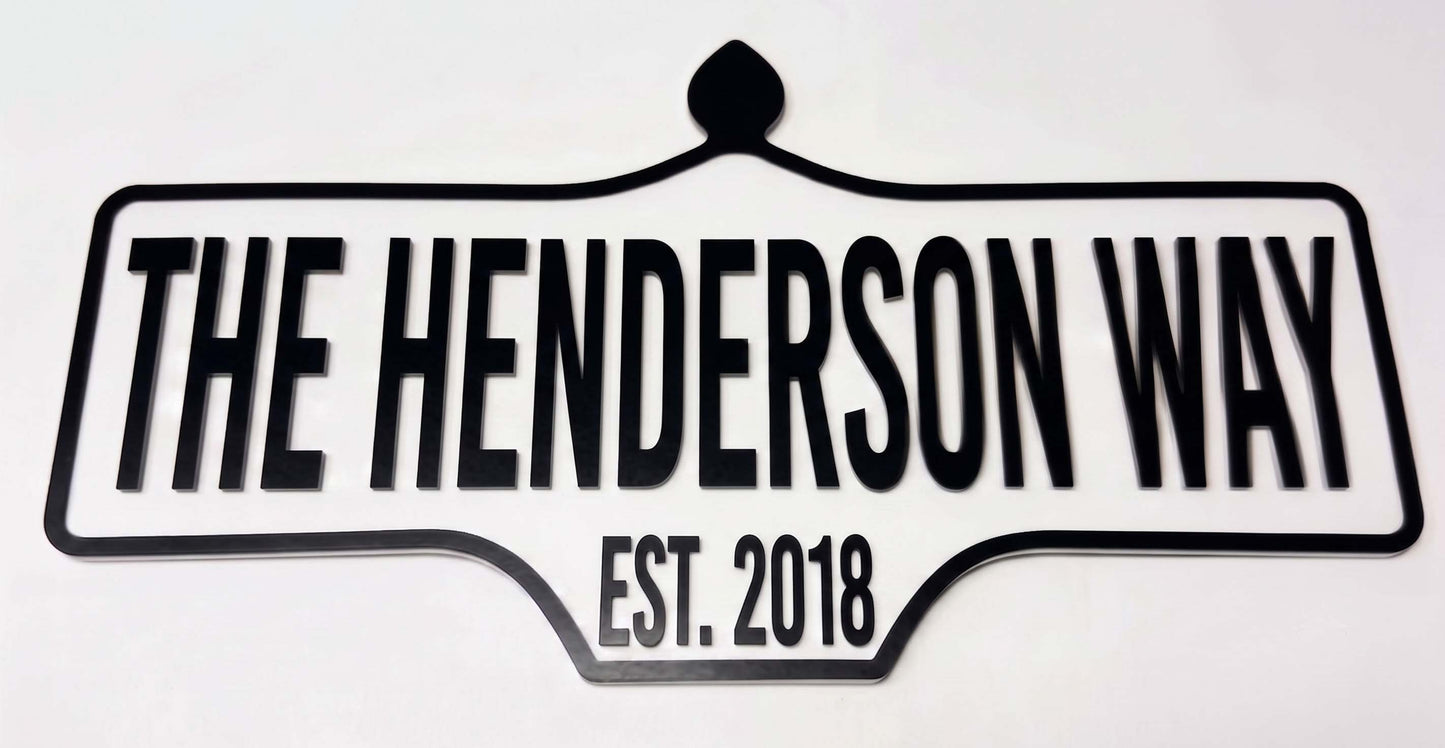 Custom Vintage Street Sign | Laser Cut Personalized Road Sign