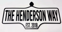 Custom Vintage Street Sign | Laser Cut Personalized Road Sign