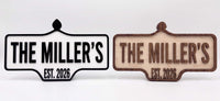 Custom Vintage Street Sign | Laser Cut Personalized Road Sign
