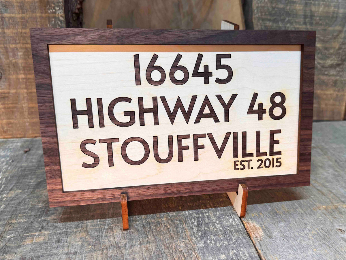 Wooden Inlay Signs Memories Made Custom