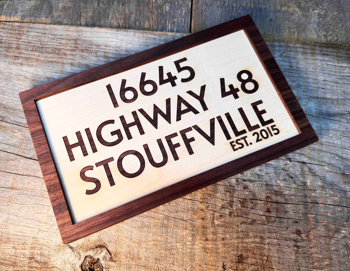 Wooden Inlay Signs Memories Made Custom