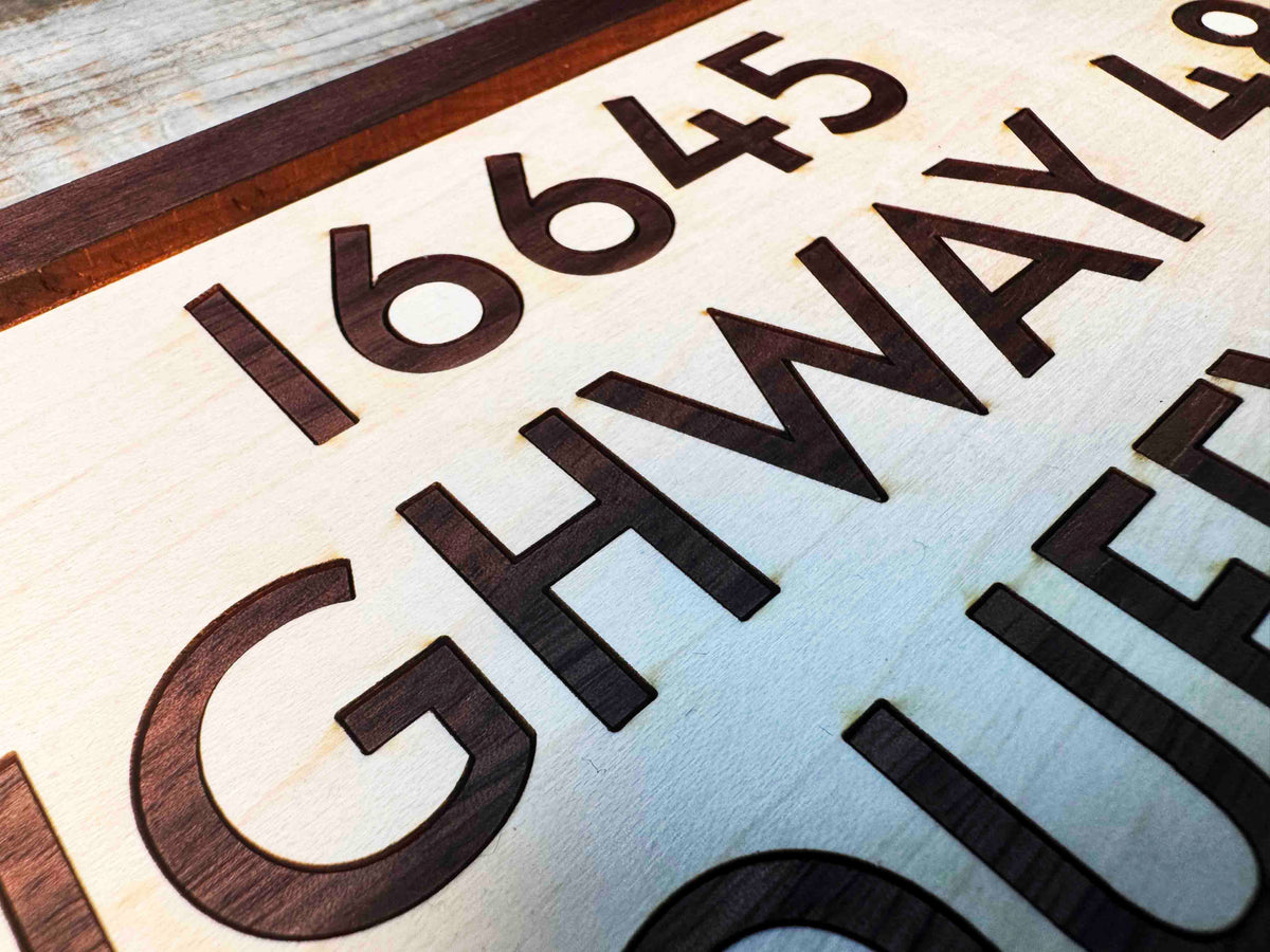 Wooden Inlay Signs Memories Made Custom