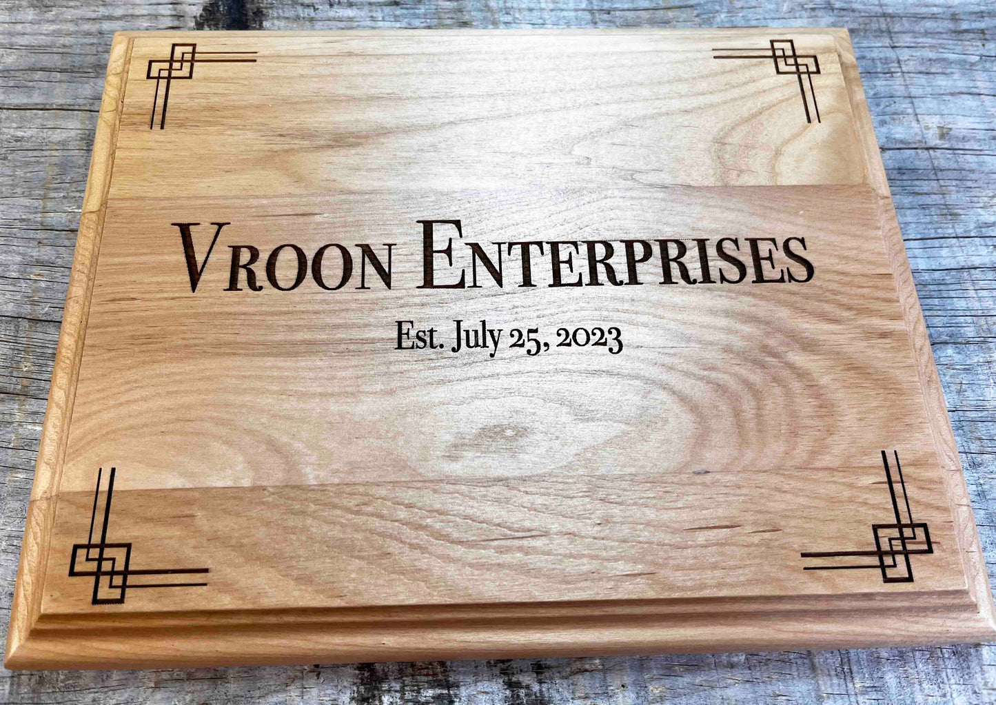 Alder Plaque Custom Engraved Memories Made Custom