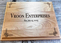 Alder Plaque Custom Engraved Memories Made Custom