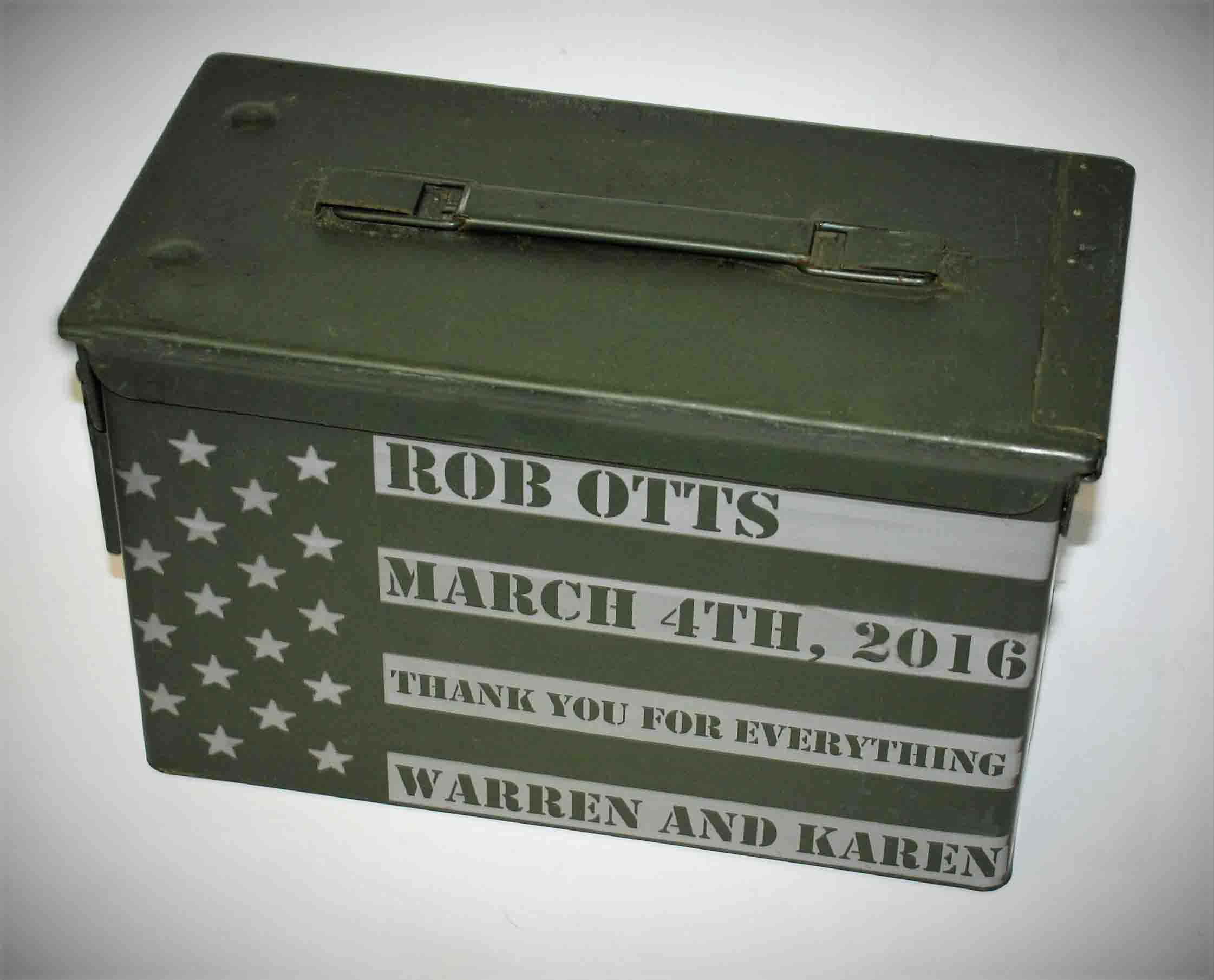 Custom Ammo Boxes - US Flag Design 2