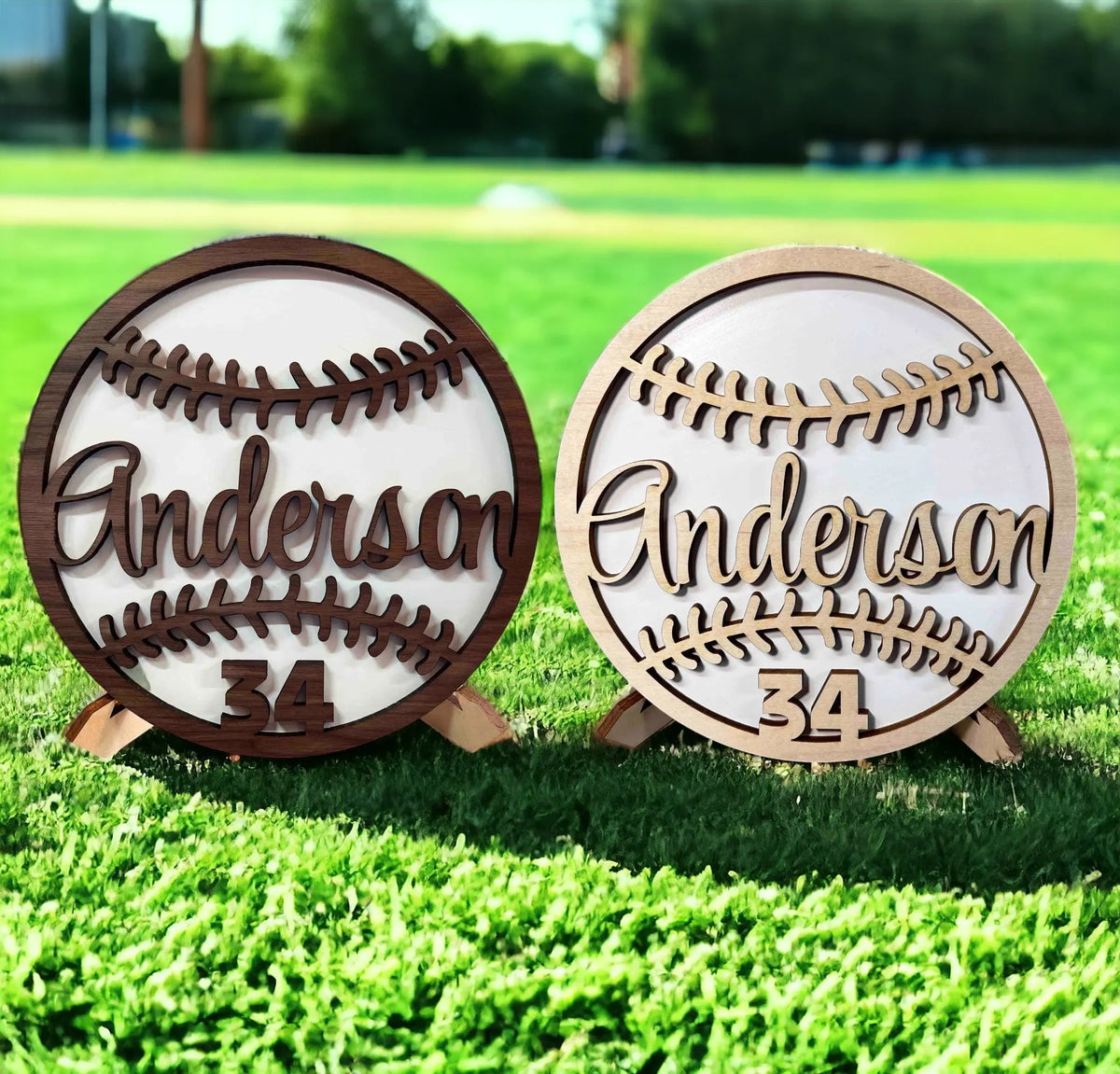 Baseball Sign Posts Personalized Sports Wall Decor Personalized Baseball Wood Sign - Custom ...