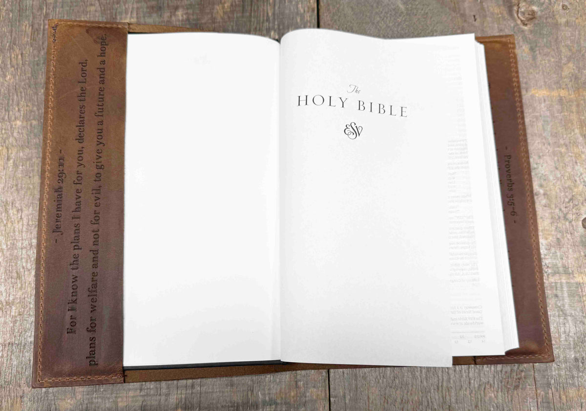 Custom Premium Leather Bible Cover - Memories Made Custom
