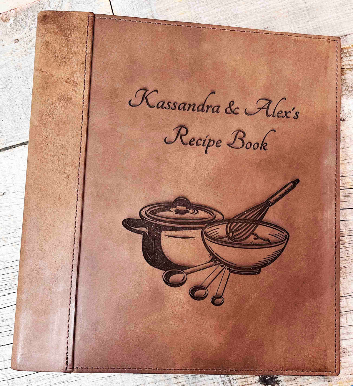 Binder Premium Leather Engraved Memories Made Custom