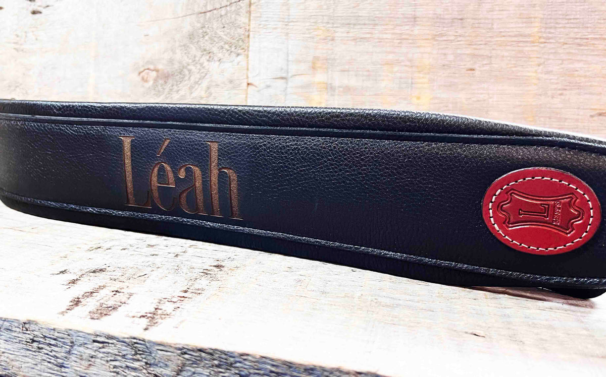 Carving Leather Guitar/Bass Straps Memories Made Custom