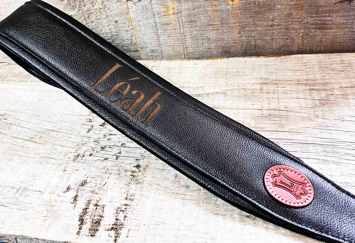 Carving Leather Guitar/Bass Straps Memories Made Custom