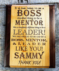 Wooden Plaque - Custom Engraved Memories Made Custom