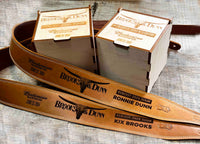 Double Stitch Butter Leather Guitar Straps Memories Made Custom