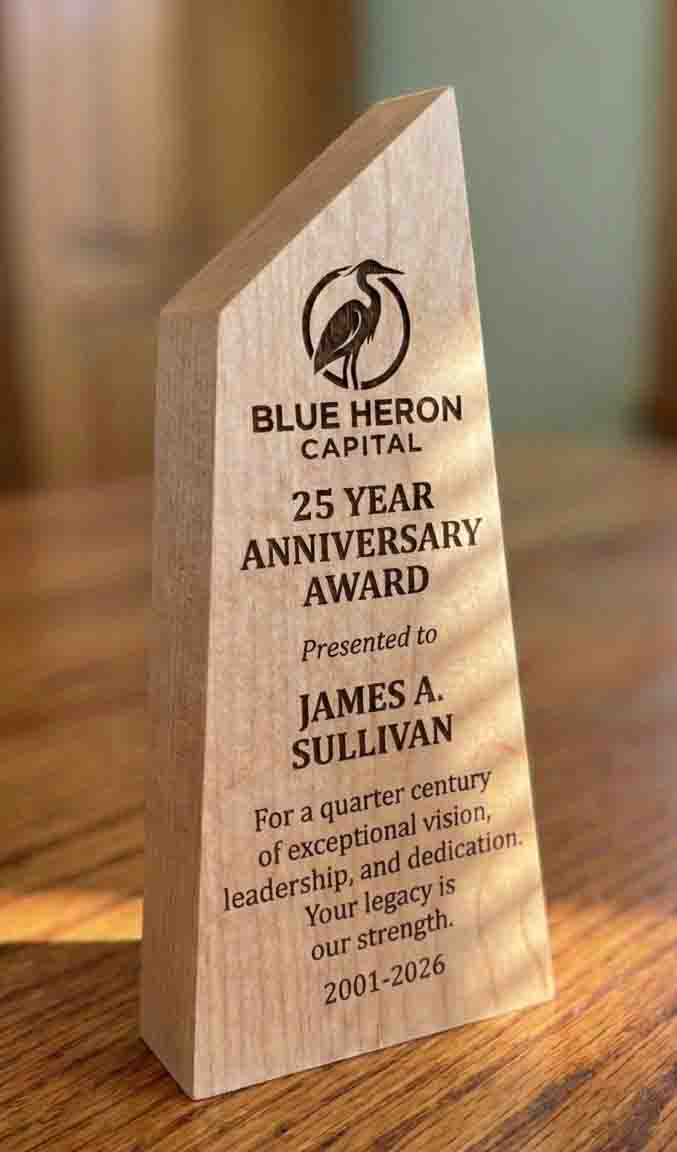 The Canadian Shield Award | Custom Handcrafted Wood Trophy Made in Canada - Memories Made Custom