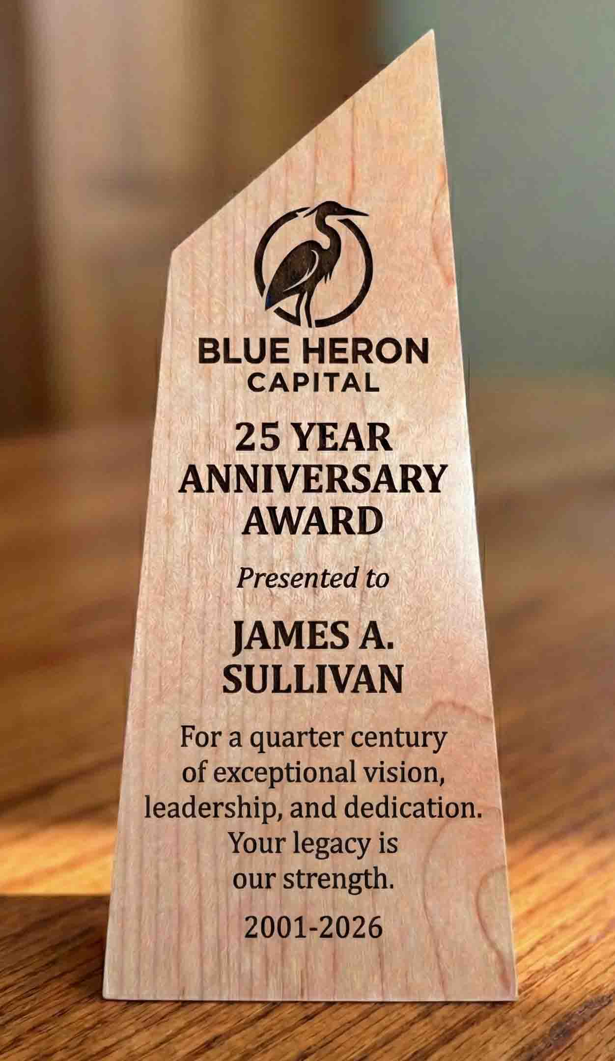 The Canadian Shield Award | Custom Handcrafted Wood Trophy Made in Canada - Memories Made Custom