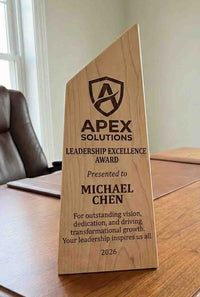 The Canadian Shield Award | Custom Handcrafted Wood Trophy Made in Canada - Memories Made Custom