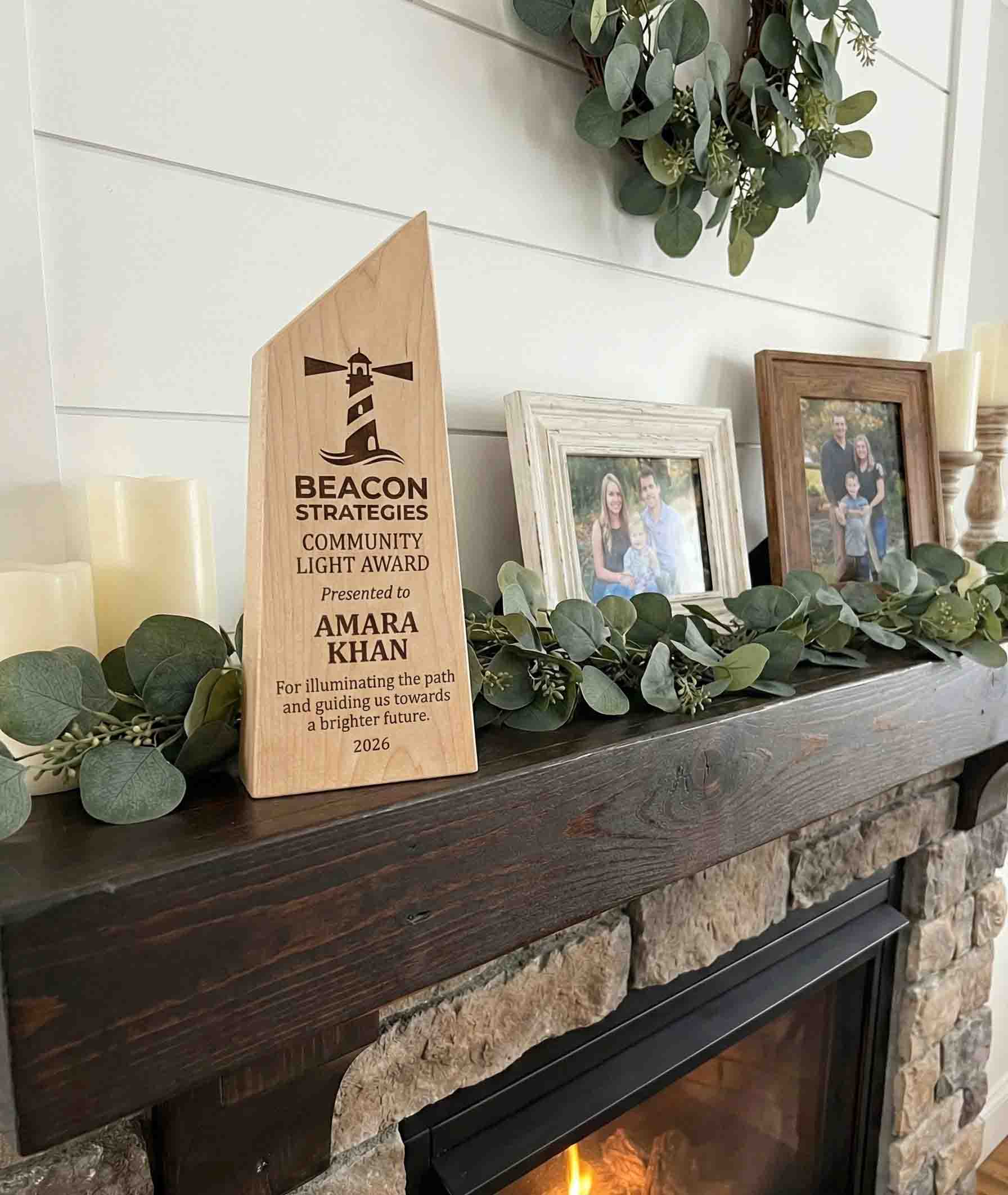 The Canadian Shield Award | Custom Handcrafted Wood Trophy Made in Canada - Memories Made Custom