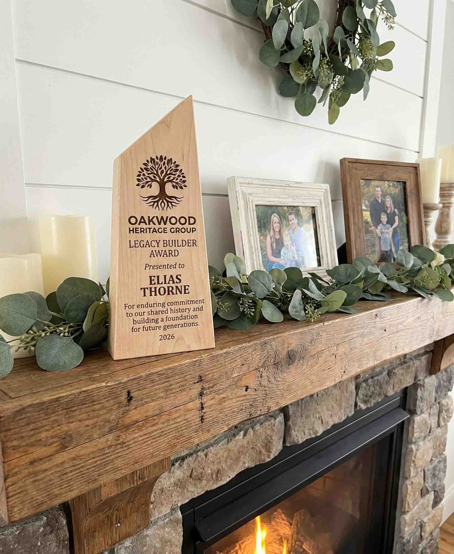 The Canadian Shield Award | Custom Handcrafted Wood Trophy Made in Canada - Memories Made Custom