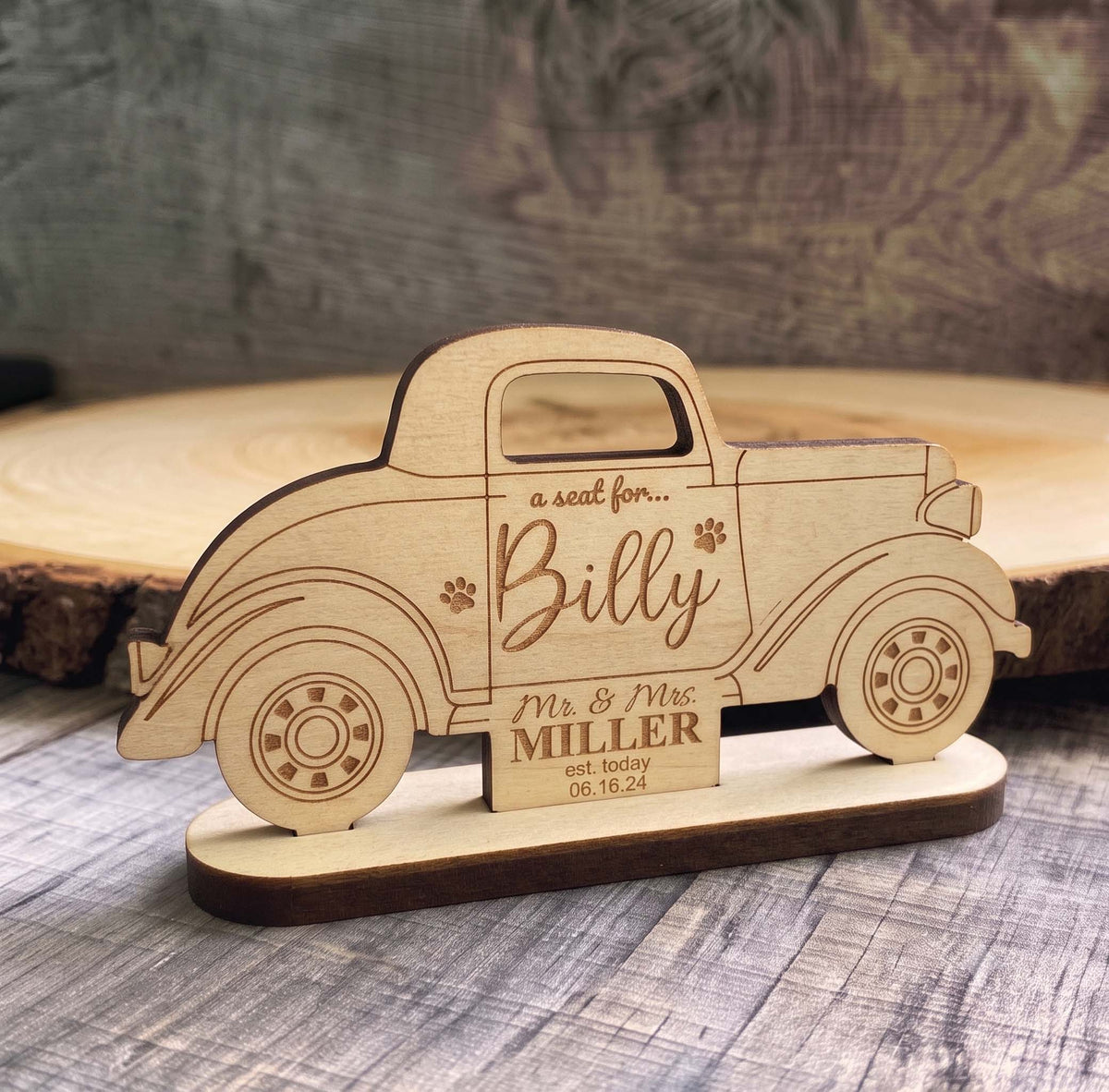 Custom Wooden Wedding Place Cards & Seat Holders | Memories Made