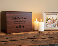 The Cedar Valley Urn: Custom Laser Engraved Wooden Cremation Urn | Made in Canada