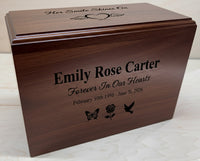 The Cedar Valley Urn: Custom Laser Engraved Wooden Cremation Urn | Made in Canada