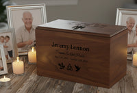 The Cedar Valley Urn: Custom Laser Engraved Wooden Cremation Urn | Made in Canada