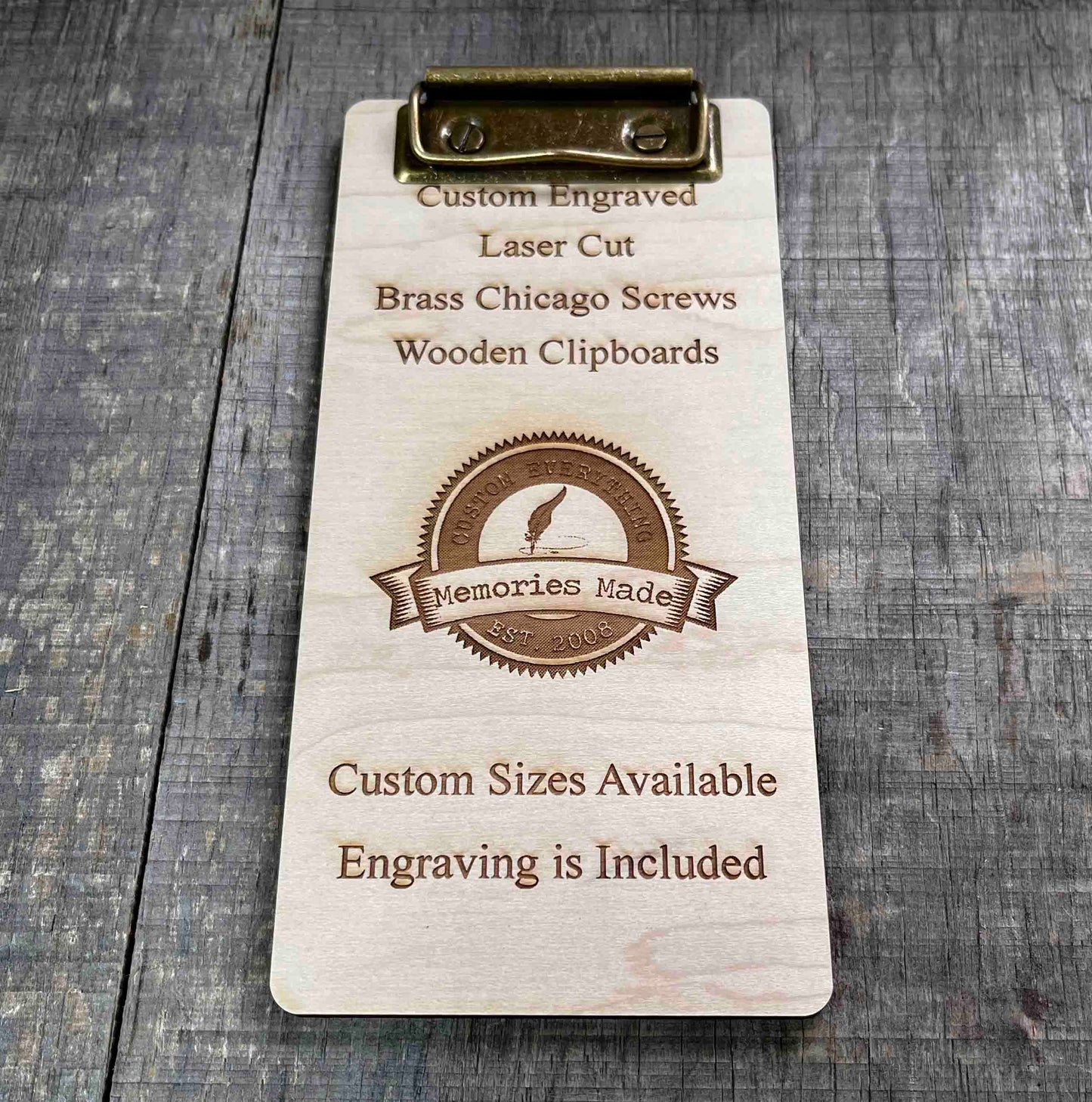 Wooden Clipboard