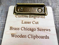 Wooden Clipboard Memories Made Custom