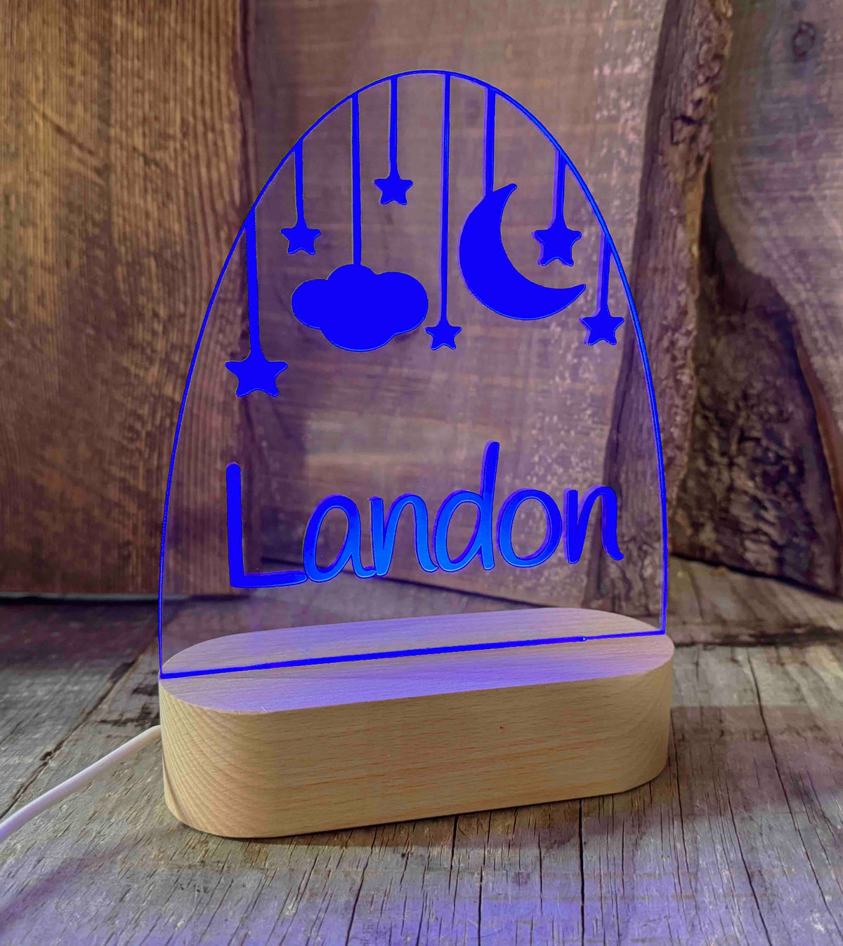 Clouds, Moon and Stars Night Light - Memories Made Custom