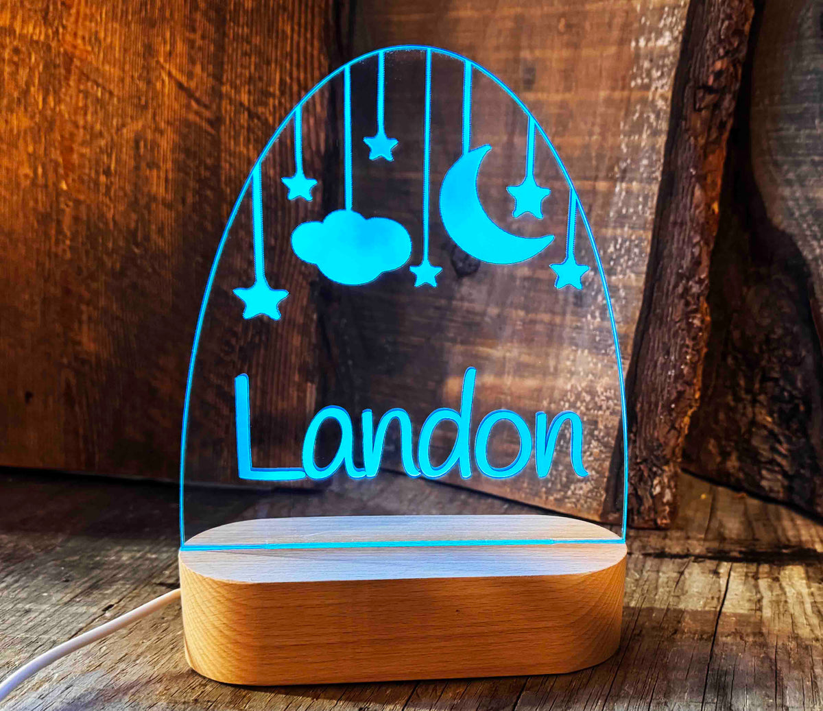Clouds, Moon and Stars Night Light - Memories Made Custom