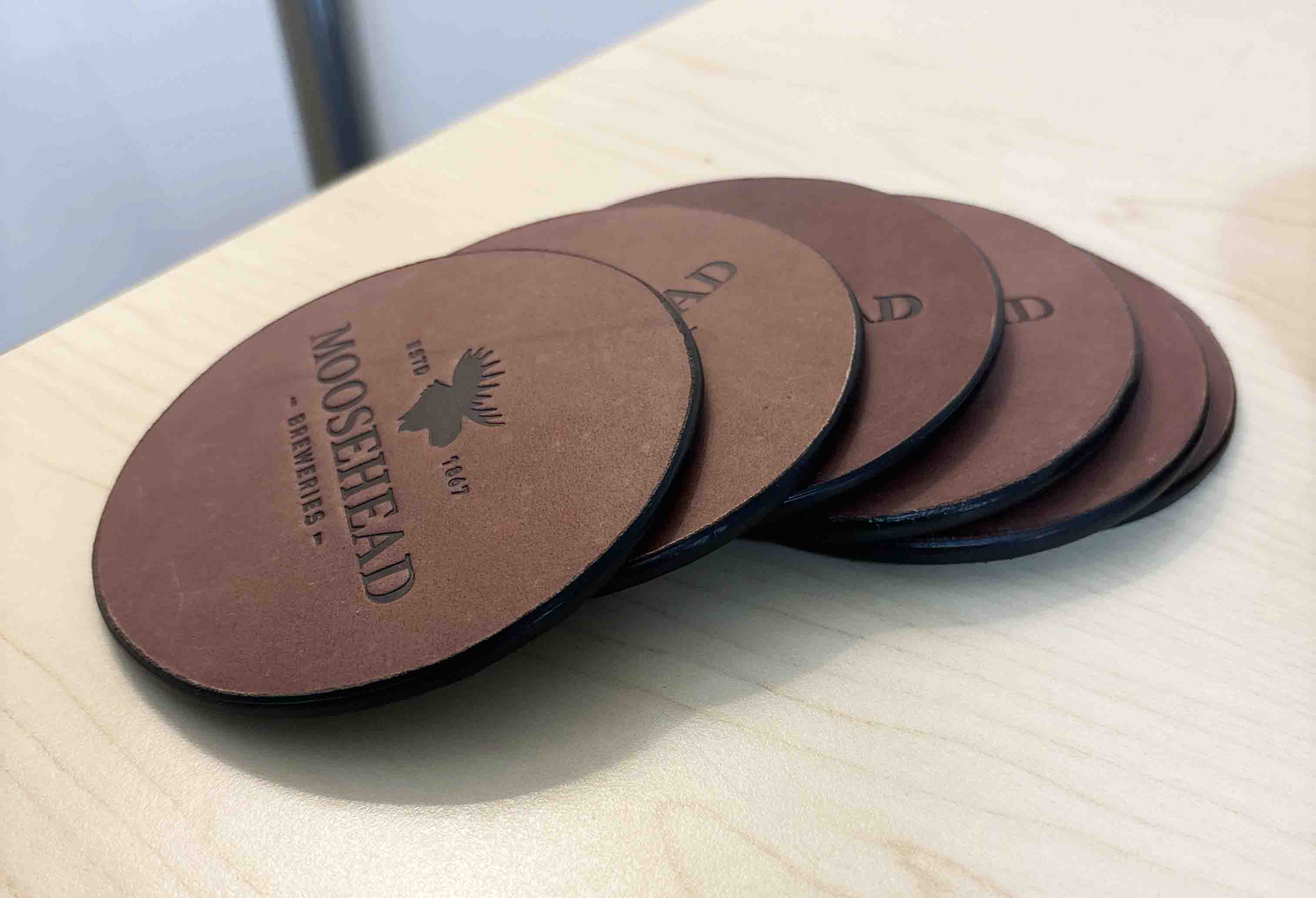 Custom Coasters - Premium Leather