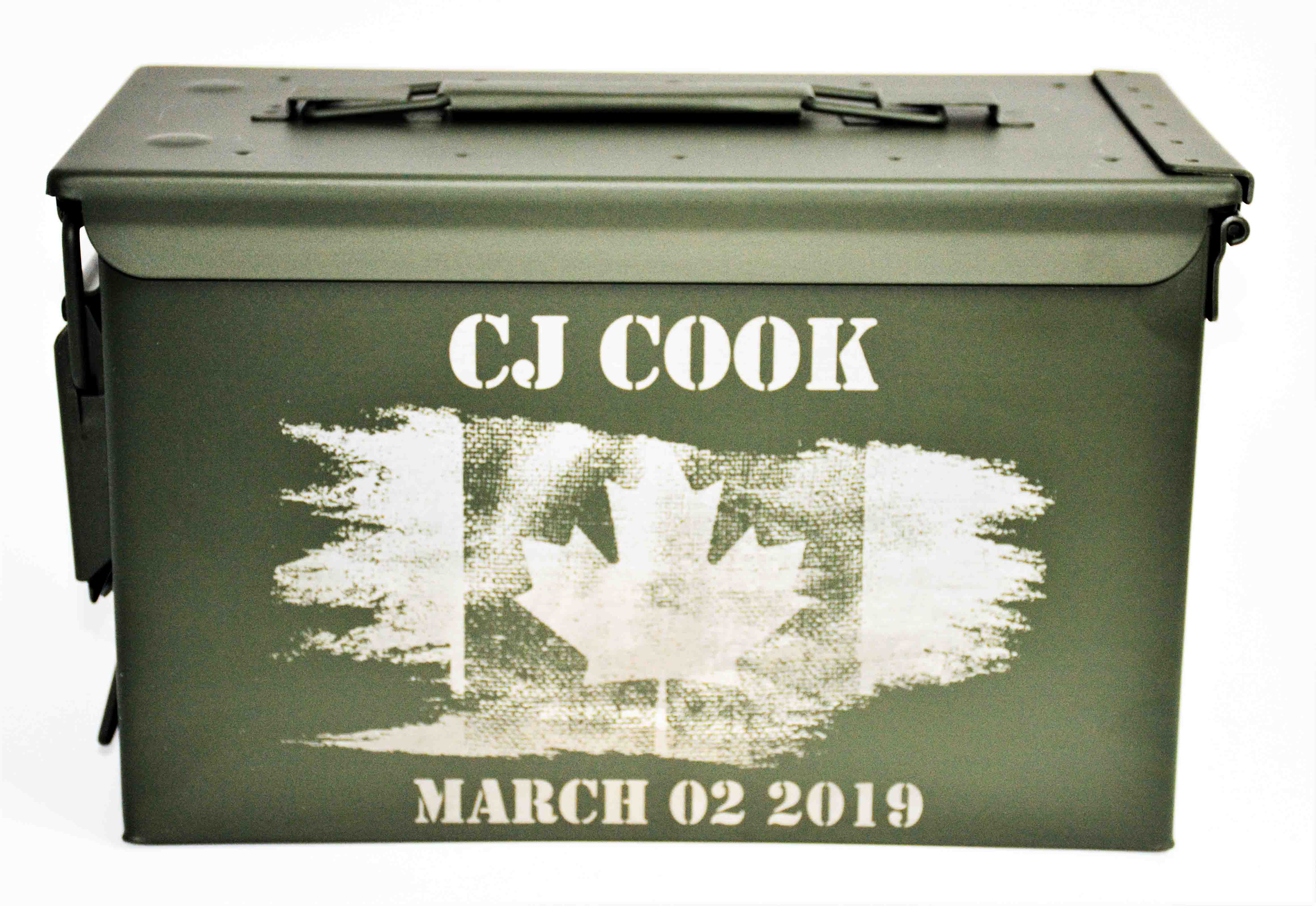 Ammo Boxes Canadian Flag - Design 1