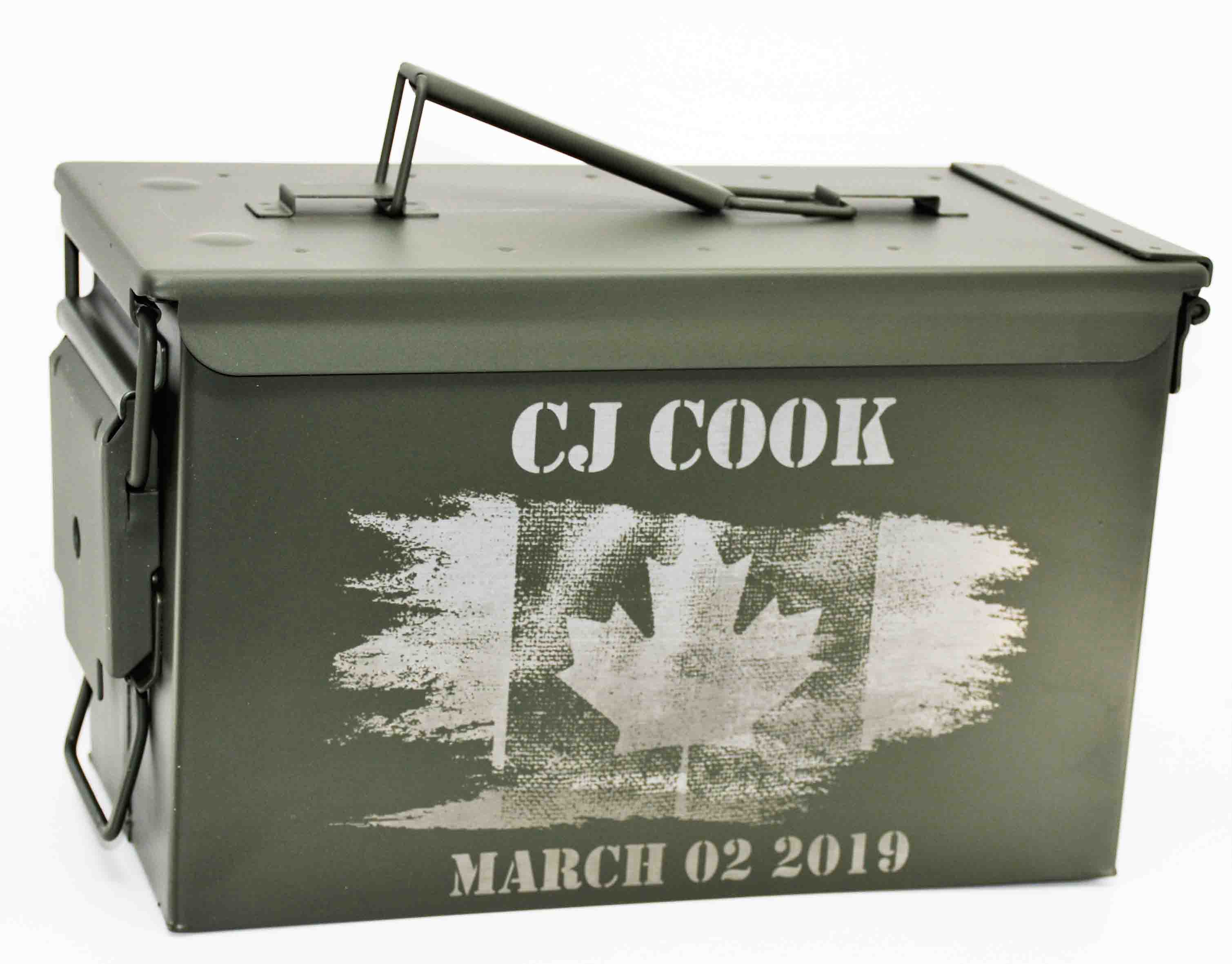 Ammo Boxes Canadian Flag - Design 1
