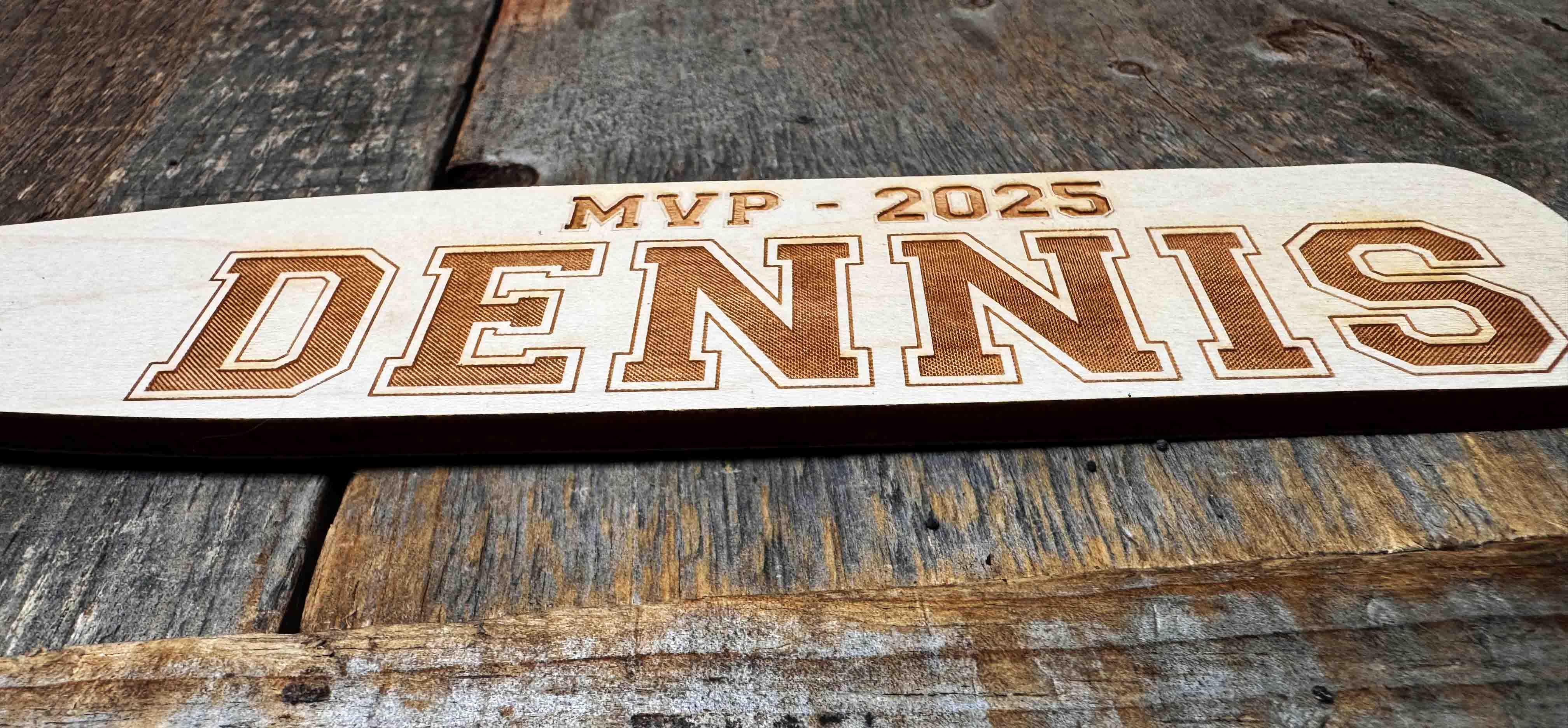 Mini Baseball Bat - Laser Cut and Engraved - Multiple Lengths Memories Made Custom