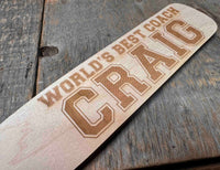 Mini Baseball Bat - Laser Cut and Engraved - Multiple Lengths Memories Made Custom