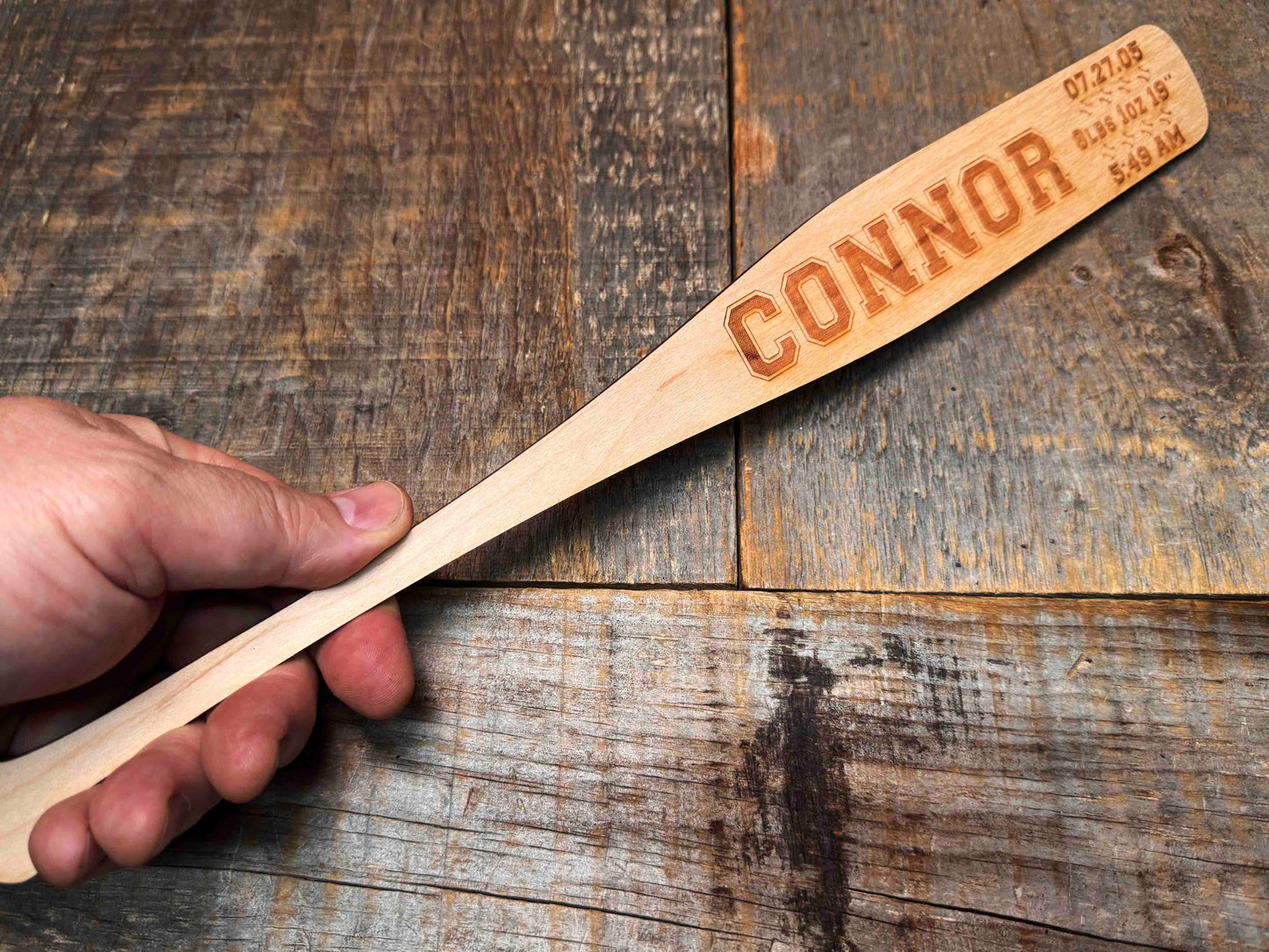 Mini Baseball Bat - Laser Cut and Engraved - Multiple Lengths Memories Made Custom