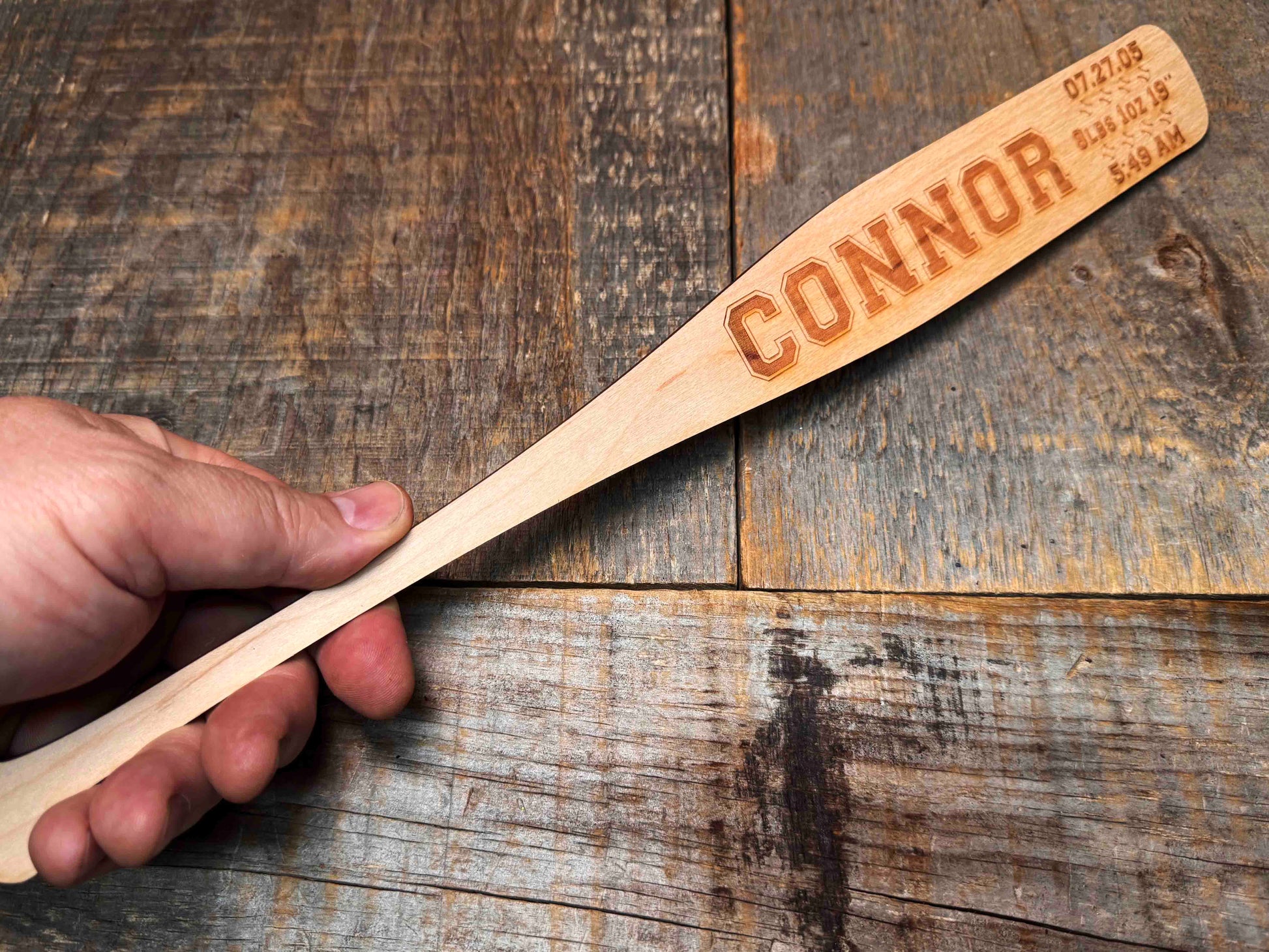 Mini Baseball Bat - Laser Cut and Engraved - Multiple Lengths Memories Made Custom