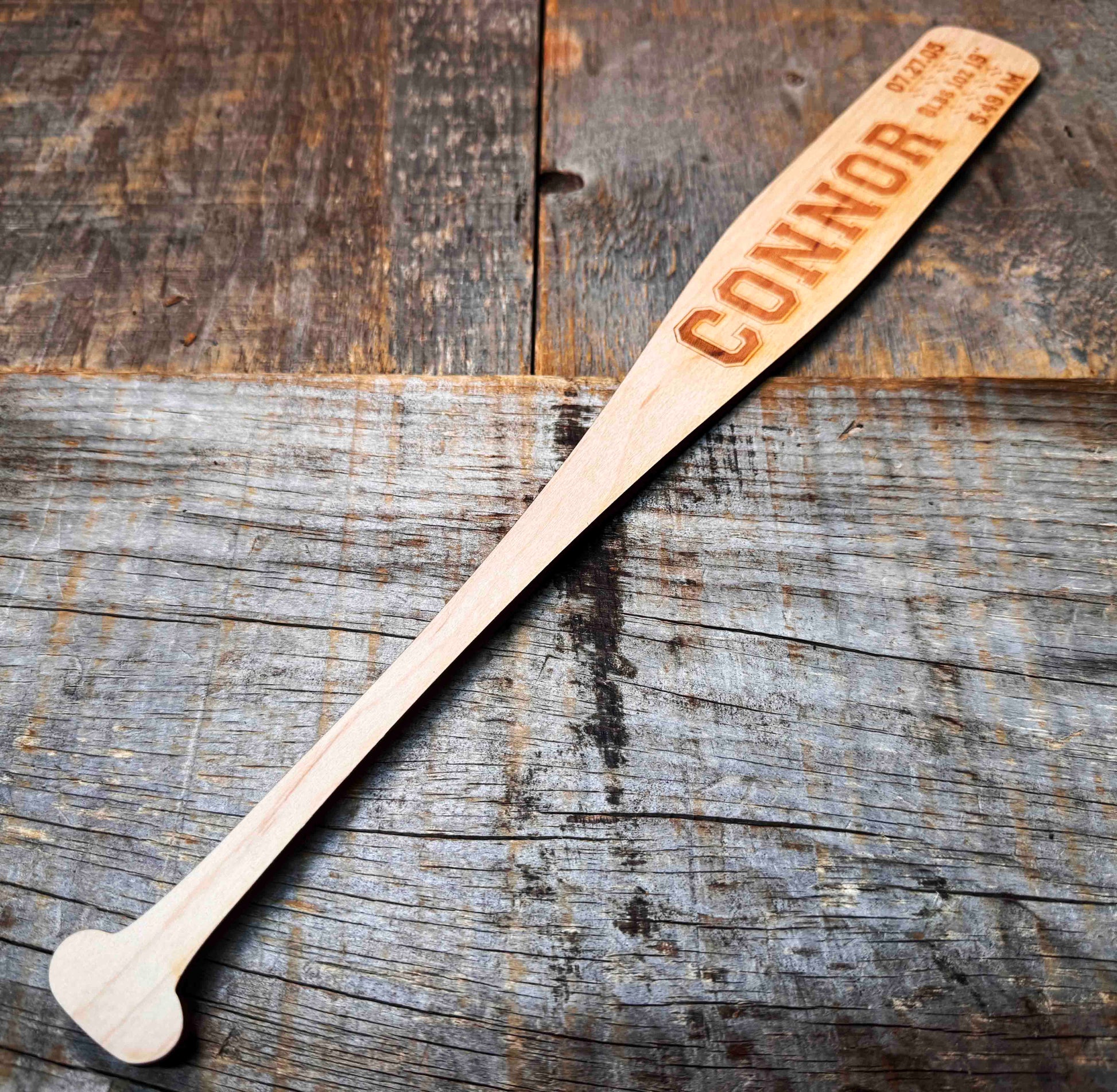 Mini Baseball Bat - Laser Cut and Engraved - Multiple Lengths Memories Made Custom