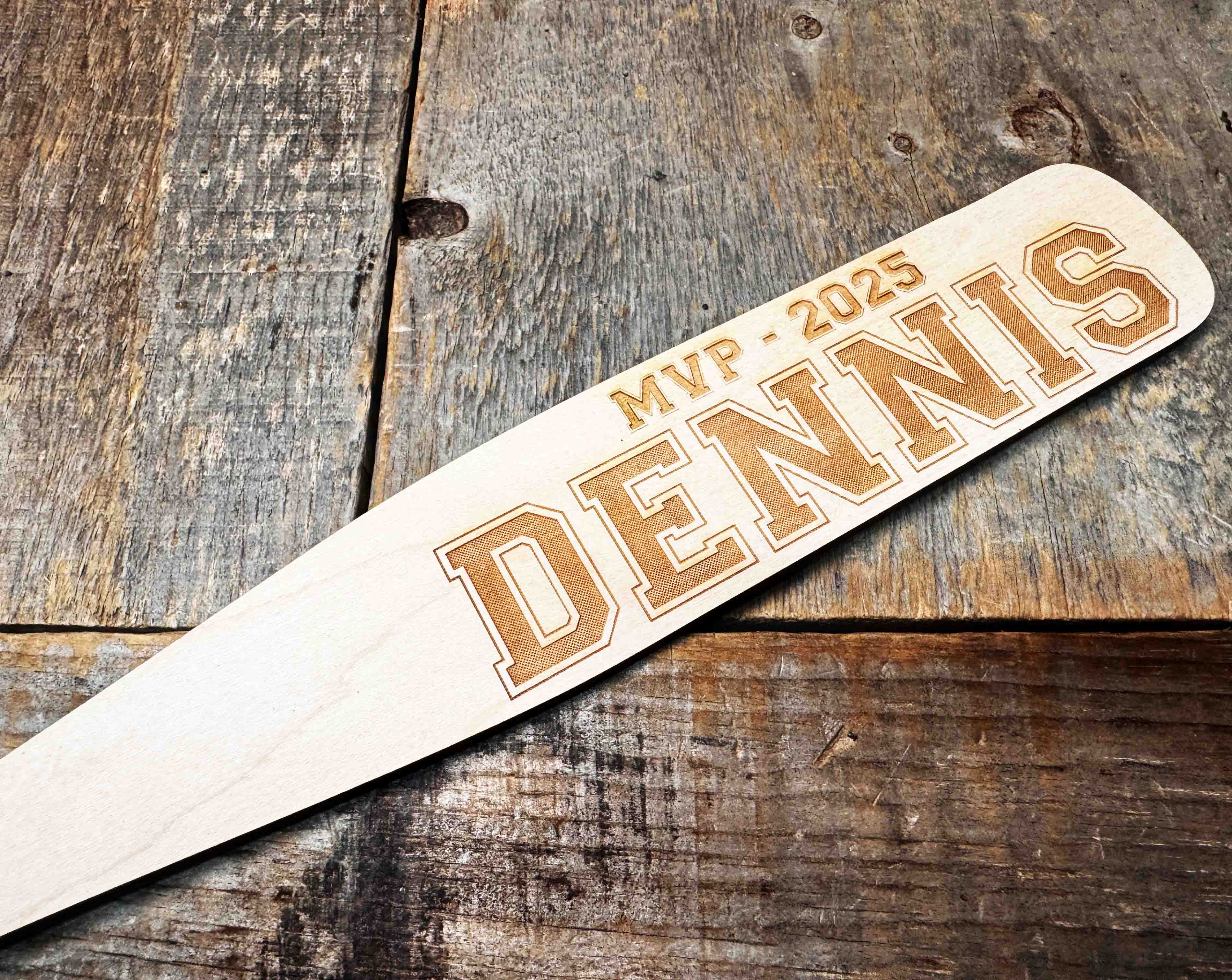 Mini Baseball Bat - Laser Cut and Engraved - Multiple Lengths Memories Made Custom