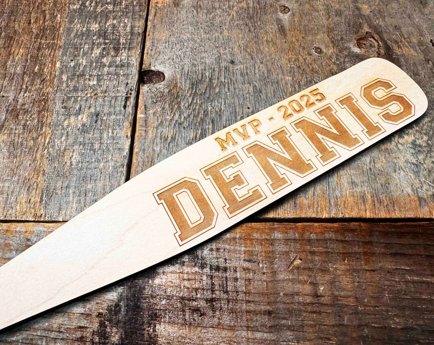 Mini Baseball Bat - Laser Cut and Engraved - Multiple Lengths Memories Made Custom