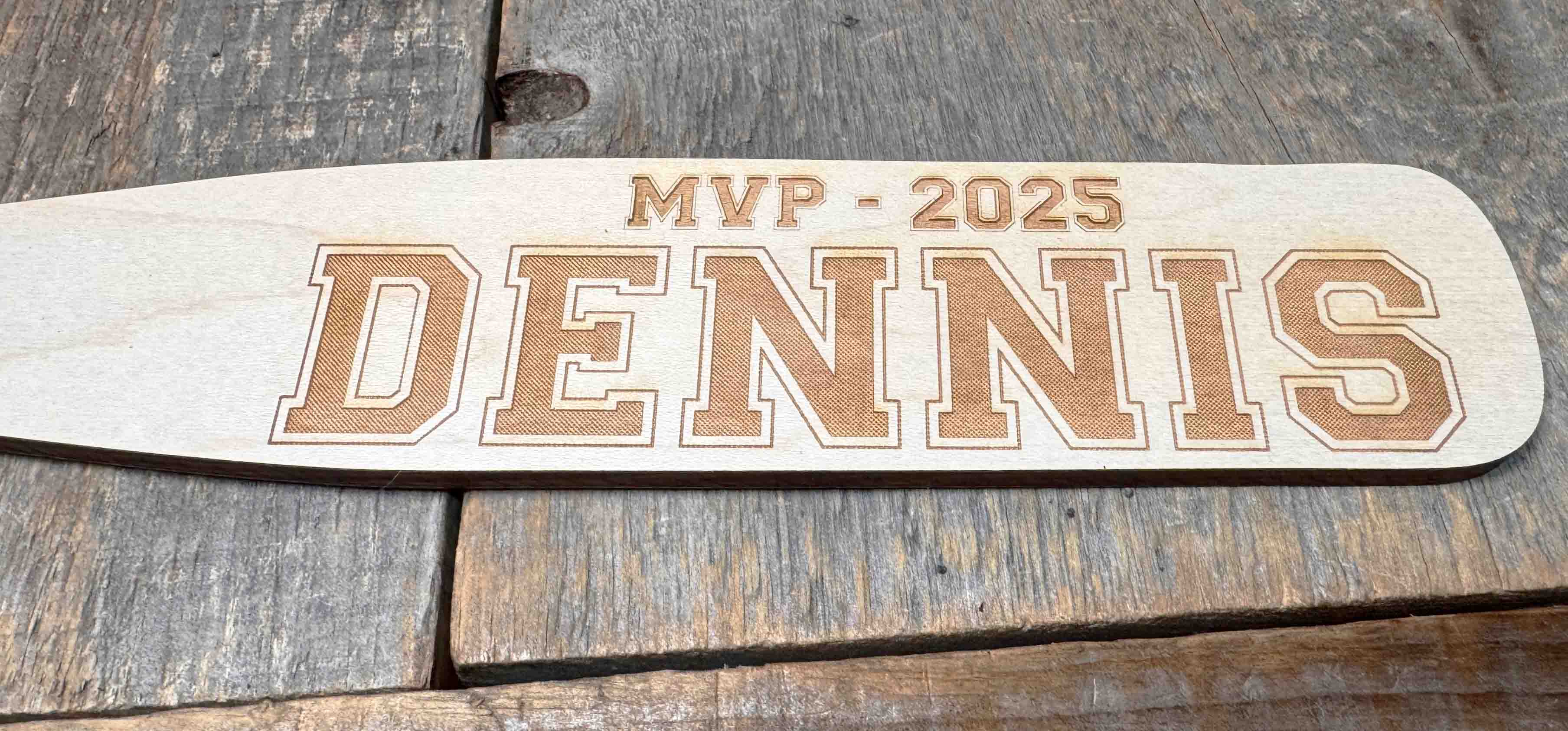 Mini Baseball Bat - Laser Cut and Engraved - Multiple Lengths Memories Made Custom