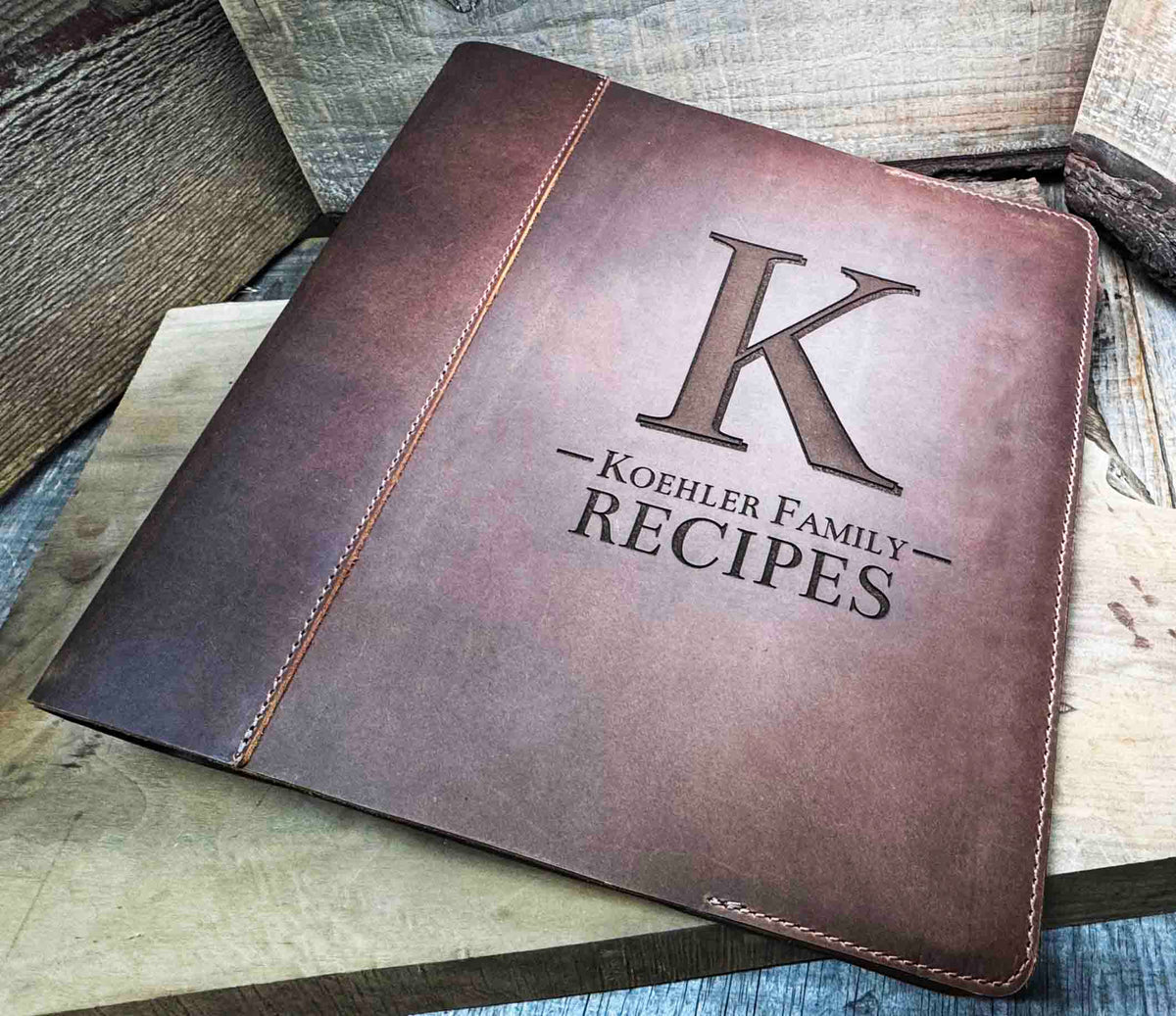 Binder Premium Leather Engraved Memories Made Custom