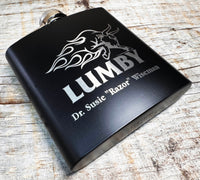 Personalized 6oz Stainless Steel Flask | Custom Engraved Groomsmen Gift | Custom Design