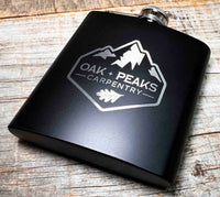 Personalized 6oz Stainless Steel Flask | Custom Engraved Groomsmen Gift