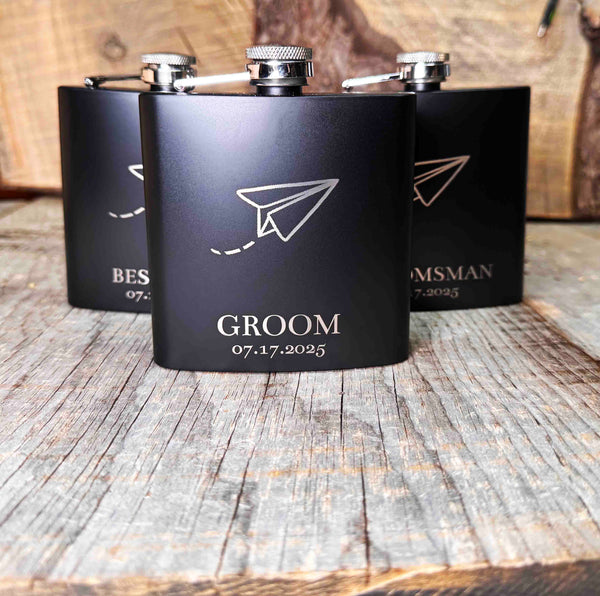 Custom Engraved Flasks | Personalized Groomsmen Gifts | Made in Canada