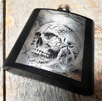Personalized 6oz Stainless Steel Flask | Custom Engraved Groomsmen Gift