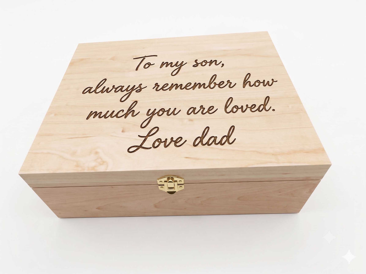 The Premium Heirloom Box: Personalized Handwriting Engraved