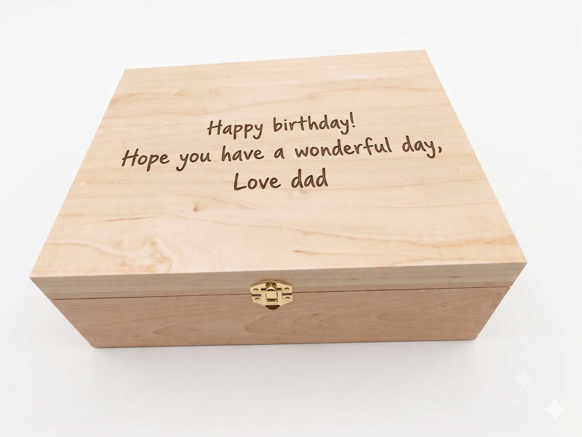 The Premium Heirloom Box: Personalized Handwriting Engraved