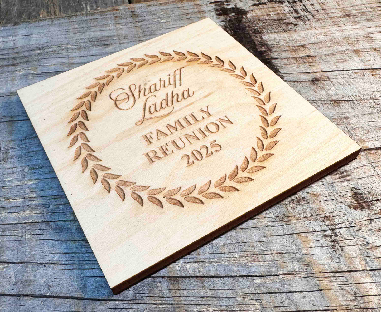 Wood Coaster Design 3 Memories Made Custom