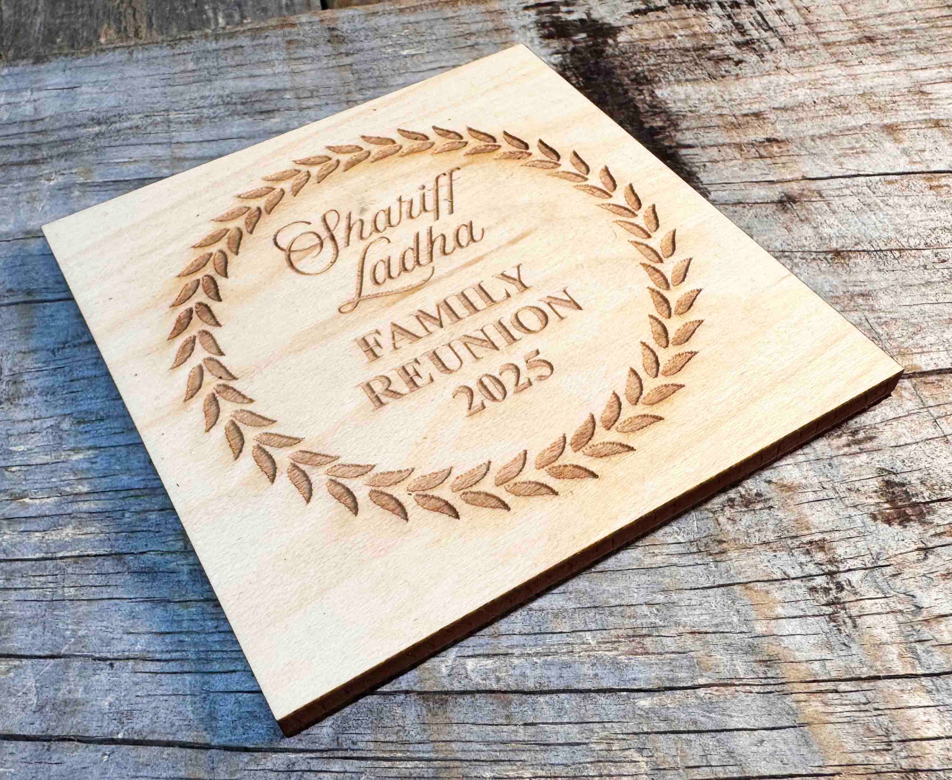 Wood Coaster Design 3 Memories Made Custom